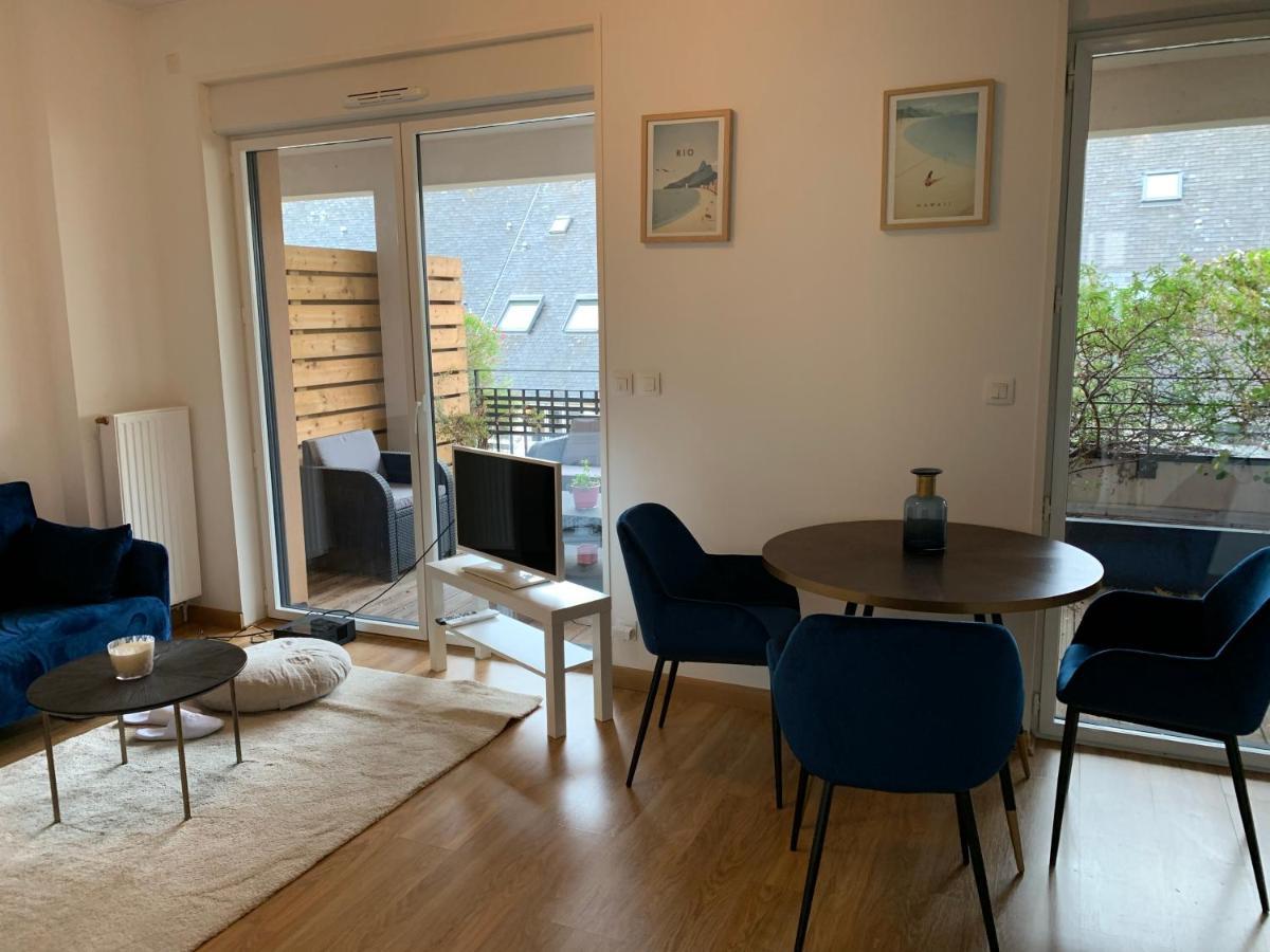 Appartement Centre Ville Avec Terrasse Et Parking Securise Rennes Exterior foto